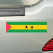 Sao Tome and Principe Flag バンパーステッカー (車上)
