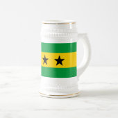 Sao Tome and Principe Flag ビールジョッキ (正面右)