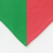 Sao Tome and Principe Flag フリースブランケット (角)