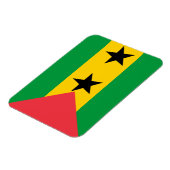 Sao Tome and Principe Flag マグネット (左側)