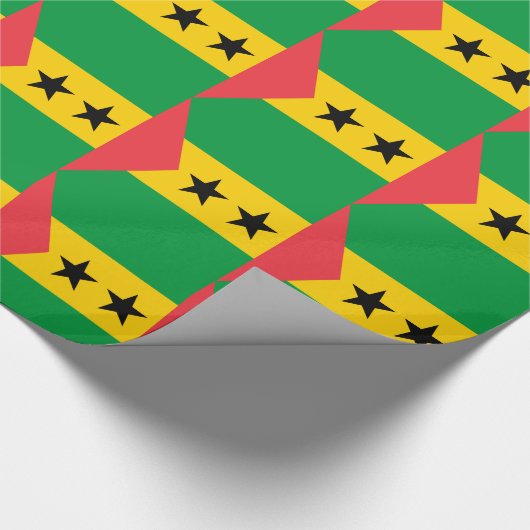 Sao Tome and Principe Flag ラッピングペーパー (角)