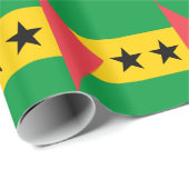 Sao Tome and Principe Flag ラッピングペーパー (ロールコーナー)