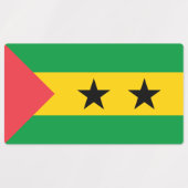 Sao Tome and Principe Flag ラベル (デザイン2)