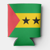 Sao Tome and Principe Flag 缶クーラー (正面)