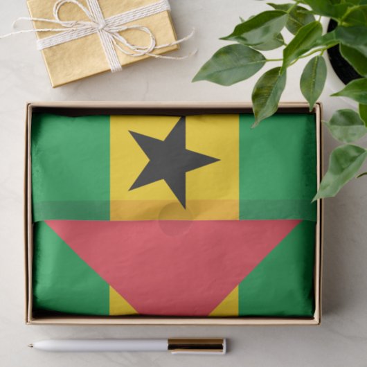 Sao Tome and Principe Flag 薄葉紙 (ギフト)