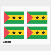 Sao Tome and Principe Flag 長方形シール (シート)
