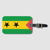 São Tomé e Príncipe flag ラゲッジタグ (正面横)