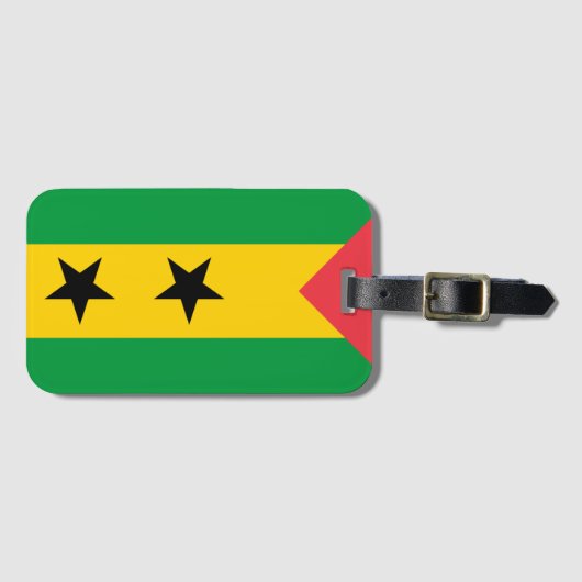 São Tomé e Príncipe flag ラゲッジタグ (正面横)