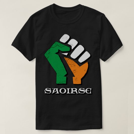 Saoirse – アイルランド – アイルランド – フェニアン tシャツ (デザイン正面)