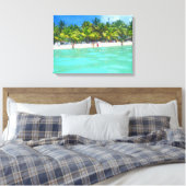 SAONAビーチオンCANVAS 20 "x 16" キャンバスプリント (インサイチュ (寝室))