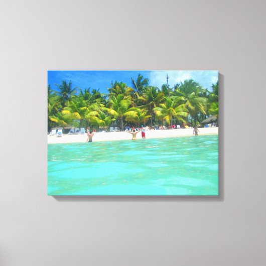 SAONAビーチオンCANVAS 20 "x 16" キャンバスプリント (正面)