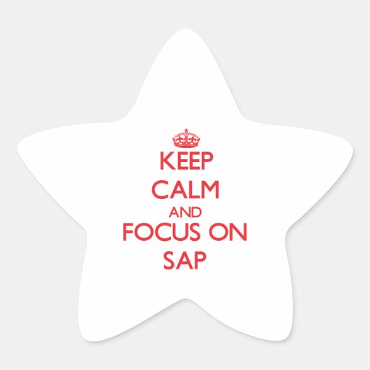 Sap保に集中して構わない 星シール (正面)