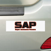 SAP -極度の素晴らしい力 バンパーステッカー (車上)