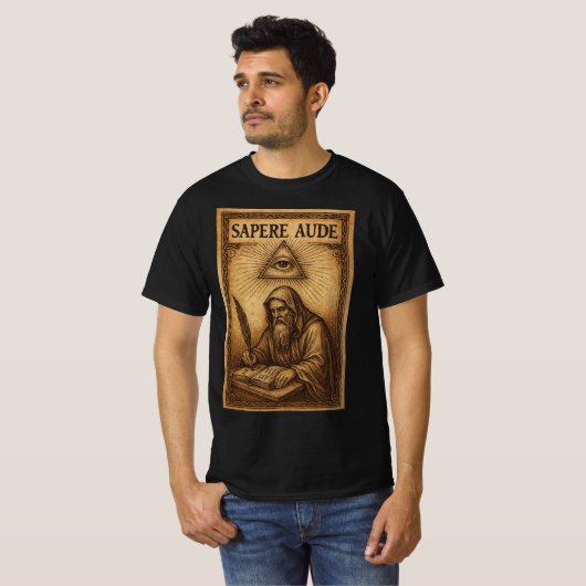 "Sapere Aude" Tシャツ (正面フル)