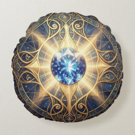 Saphir – Der Stein der Wahrheit und Weisheit´2 ラウンドクッション