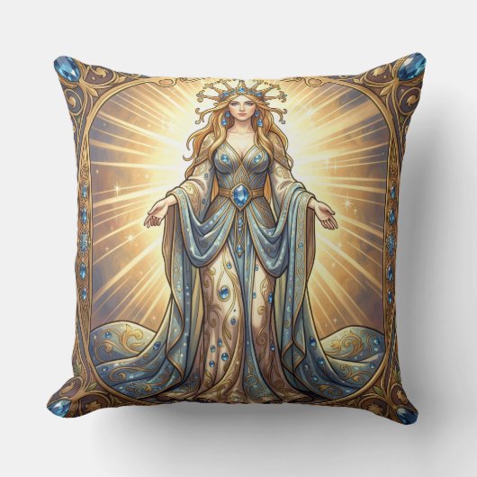 Saphir – Der Stein der Wahrheit und Weisheit´5 クッション (正面)