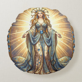 Saphir – Der Stein der Wahrheit und Weisheit´5 ラウンドクッション