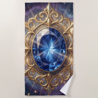 Saphir – Der Stein der Wahrheit und Weisheit´6 ビーチタオル