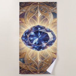 Saphir – Der Stein der Wahrheit und Weisheit´7 ビーチタオル