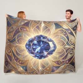 Saphir – Der Stein der Wahrheit und Weisheit´7 フリースブランケット