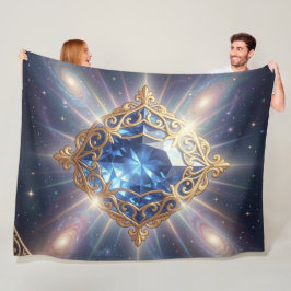 Saphir – Der Stein der Wahrheit und Weisheit´8 フリースブランケット