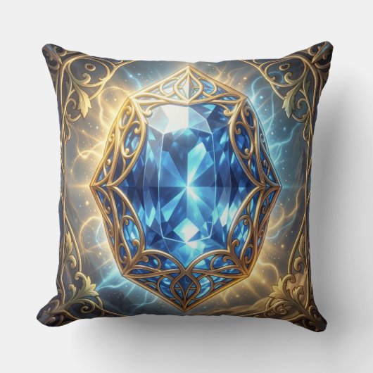 Saphir – Der Stein der Wahrheit und Weisheit´9 クッション (正面)