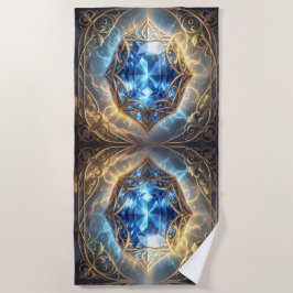 Saphir – Der Stein der Wahrheit und Weisheit´9 ビーチタオル