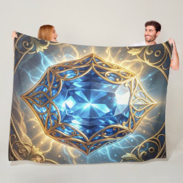 Saphir – Der Stein der Wahrheit und Weisheit´9 フリースブランケット