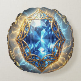 Saphir – Der Stein der Wahrheit und Weisheit´9 ラウンドクッション