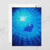 Saphir mit Diamantschliff ポストカード (正面/裏面)