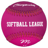 Saphir Rose Black'n Pink ソフトボール (正面)