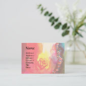 SAPHO、音楽と詩、明るい赤の黄色の緑 名刺 (スタンド正面)