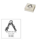 sapin avec des mots à personnaliser ラバースタンプ (押印)