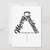 sapin de noël avec des mots シーズンカード (正面)