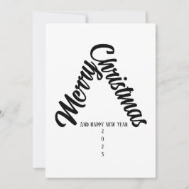 sapin de noël avec des mots シーズンカード