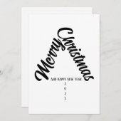 sapin de noël avec des mots シーズンカード (正面/裏面)