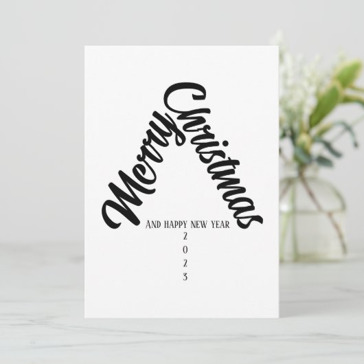 sapin de noël avec des mots シーズンカード (スタンド正面)