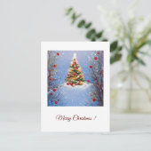  Sapin de noël décoré ポストカード (スタンド正面)