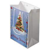 Sapin de noël décoré ミディアムペーパーバッグ (正面アングル)