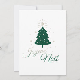 Sapin en argent et vert : sobriété et élégance シーズンカード