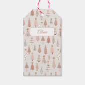 Sapin Noël Rose Scandinave ギフトタグ (正面)