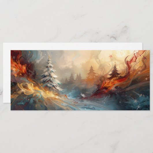 Sapins enneigés éclats de peintures  (正面/裏面)