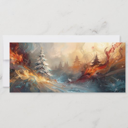 Sapins enneigés éclats de peintures  (正面)