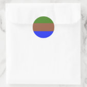 Sapiosexual Pride Flag  ラウンドシール (バッグ)