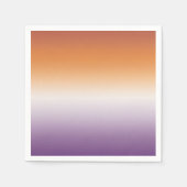 Sapphicパーティー微妙なレズビアン国旗 スタンダードカクテルナプキン (正面)