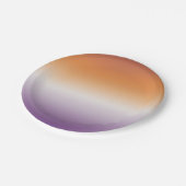 Sapphicパーティー微妙なレズビアン国旗 ペーパープレート (アングル)