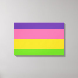 Sapphic Flag (Lesbian Love) (LGBT) キャンバスプリント