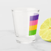 Sapphic Flag (Lesbian Love) (LGBT) ショットグラス (左)