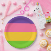 Sapphic Flag (Lesbian Love) (LGBT) ペーパープレート (パーティー)