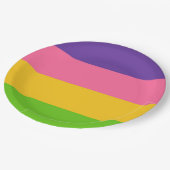 Sapphic Flag (Lesbian Love) (LGBT) ペーパープレート (アングル)